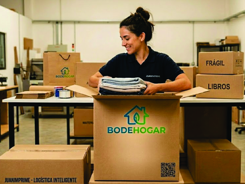 Cajas de cartón corrugado para mudanzas con tecnología Phygital - JuanImprime Cali