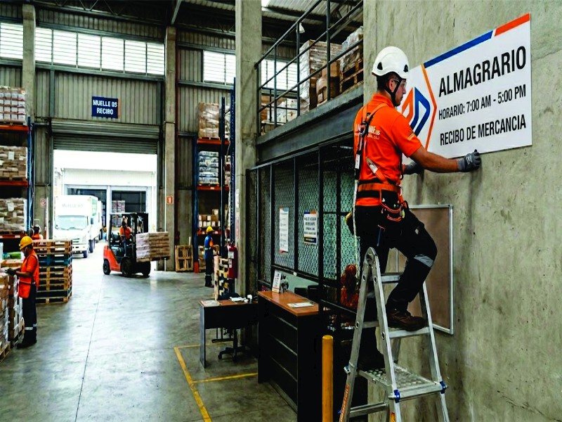 Instalación de avisos corporativos para sectores industriales y financieros en Cali