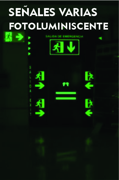 Señalización Fotoluminiscente 30x15 - JuanImprime