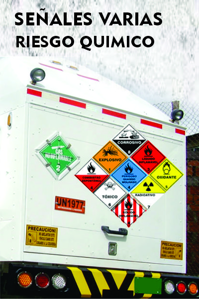 Señalización Riesgo Químico 30x30 - JuanImprime