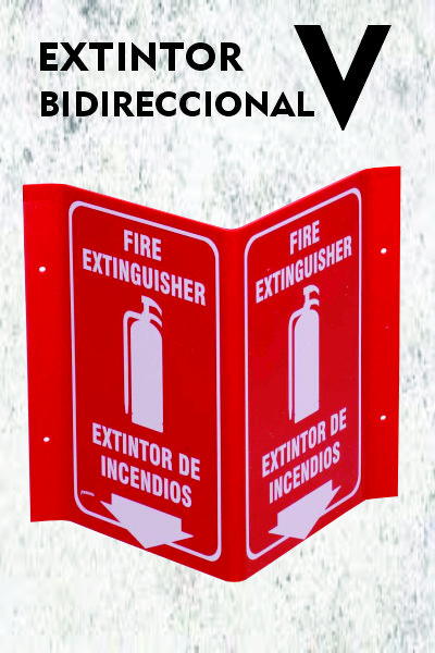 Señalización industrial Triángulo Bidireccional en V 15x23 - JuanImprime